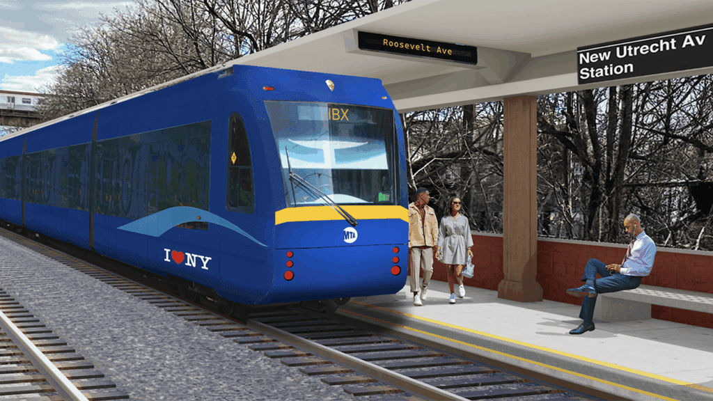 New York MTA on Oct. 15 reported beginning the environmental review process for the planned Interborough Express (IBX) light rail project. (Rendering Courtesy of MTA)