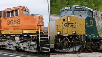 (Photographs courtesy of BNSF and CSX, respectively)