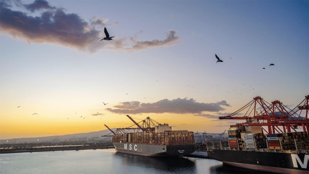 POLB CEO Noel Hacegaba on Jan. 15 gave his first State of the Port address, announcing a “record-setting 2025,” with nearly 9.9 million cargo containers moved with no backlogs or delays. (POLB Photograph)