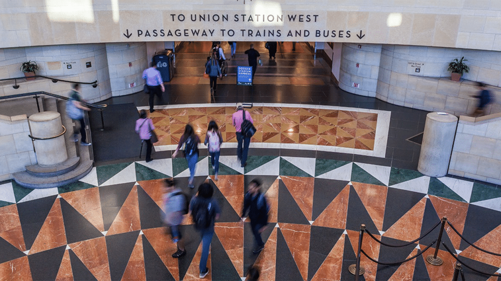 The proposed CV Rail intercity passenger service would span approximately 144 miles, linking the City of Coachella, Calif., with Union Station in Downtown Los Angeles. (Courtesy of RCTC)