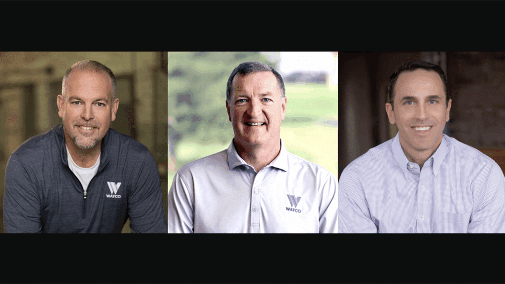 From Left to Right: Watco’s Dan Smith, Rick Baden and Andy Nielsen. (Courtesy of Watco)