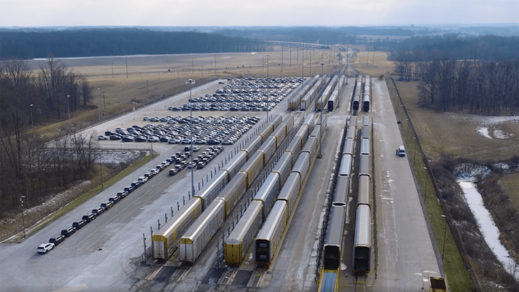 “Excellence is a habit, and our team at the Marysville terminal has proven it once again!” CSX reported via LinkedIn on Feb. 4. (Screen grab from CSX video)