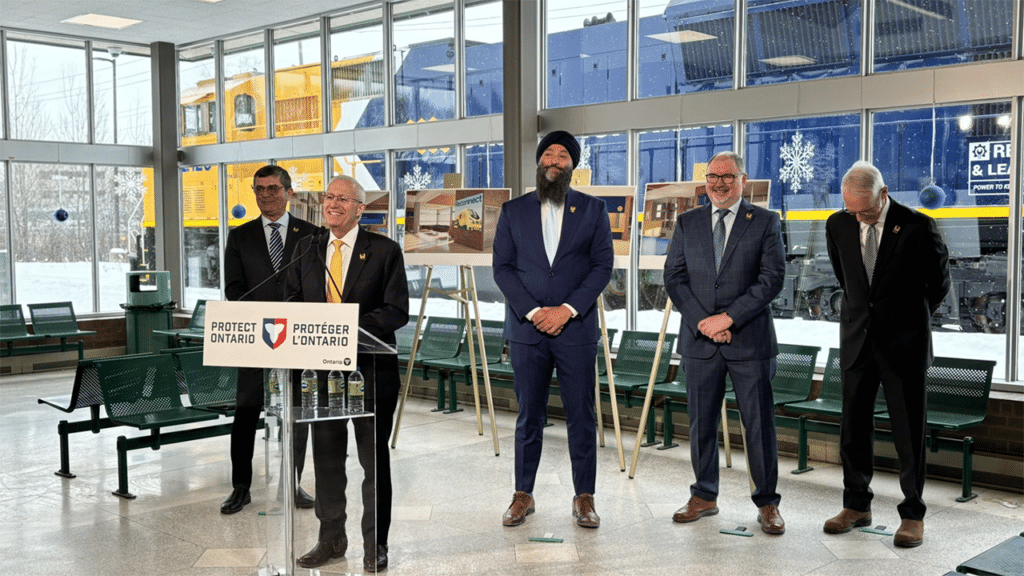 “The Northlander is ‘on track’ to make its comeback!” reported Victor Fedeli, Ontario’s Minister of Economic Development, Job Creation, and Trade, via social media. (Courtesy of Victor Fedeli)